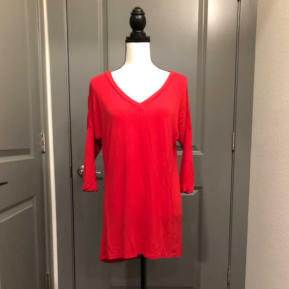 Ladies Half Moon Swing Top